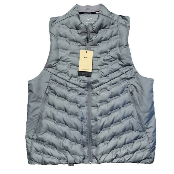 Nike Therma-FIT ADV Repel AeroLoft Men's Down Running Vest FB7542-084 NWT Medium - Picture 1 of 6